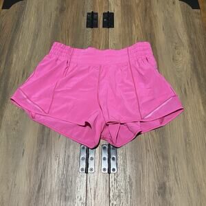 Lululemon Dark pink Or magenta hotty hot shorts, low rise, size 8